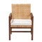 Bali & Pari Lovina Bohemian Light Honey Rattan and Acacia Wood Arm Chair 245-13574-ZORO - alternate 7